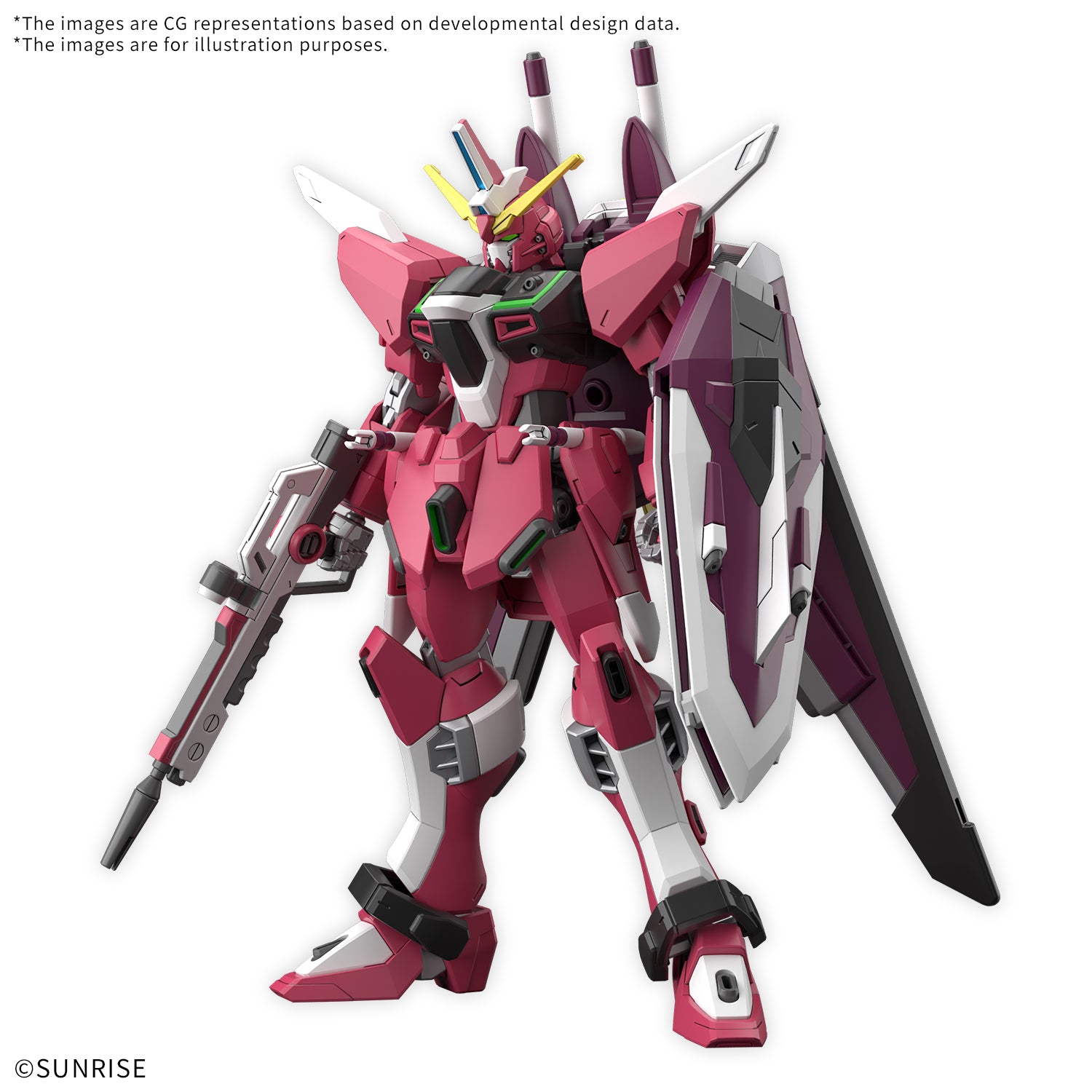 HG 1/144 INFINITE JUSTICE GUNDAM & BOOSTER UNIT (vorläufiger Name) – Herstellerabbildung